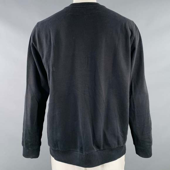 GIVENCHY Black Jesus Graphic Cotton Cuban Fit Crew Neck Sweatshirt - Picture 4 of 10